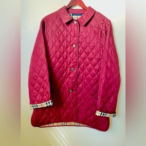 BURBERRY quilted jacket.  Women’s Large.